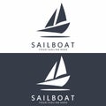 sailboat illustration design vector template