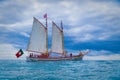 Sailboat in the Lagos ocean.