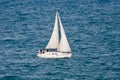 Sailboat on Lake Michigan Royalty Free Stock Photo