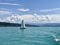 Sailboat in the Lake Zurich