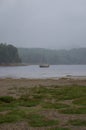 Sailboat in Loch Moidart Royalty Free Stock Photo