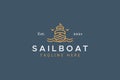 Sailboat Marine Company Brand Logo Template