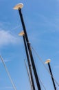 Sailboat Masts In French Riviera In Summer