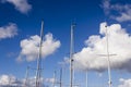 Sailboat masts Royalty Free Stock Photo