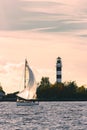 Sailboat moving