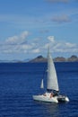 Sailboat Near St Barts