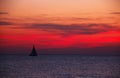 Sailboat on the ocean