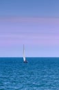 Sailboat On Ocean at Dusk