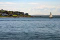 Sailboat off Cape Cod Royalty Free Stock Photo