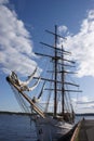 Sailboat in Oslo Harbour Royalty Free Stock Photo