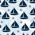 Sailboat pattern texture design