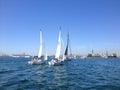 Sailboat race of long beach yacht club
