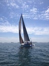 Sailboat race of long beach yacht club