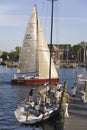 Sailboat race at Yacht Club in Annapolis