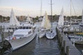 Sailboat race at Yacht Club in Annapolis