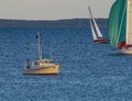 Sailboat Races Padanaram Dartmouth Massachusetts Royalty Free Stock Photo