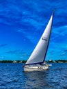 Sailboat racing on the Saint Lucie River