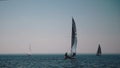 Yachts sailing regatta