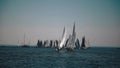 Yachts sailing regatta