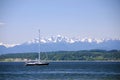 Sailboat at Richmond Beach Saltwater park