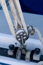 Sailboat Rigging Pulley and Tackle Royalty Free Stock Photo