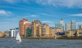 Sailboat on the river Thames