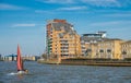 Sailboat on the river Thames