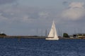 Sailing boat in the sea