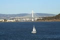 Sailboat in San Francisco Bay Royalty Free Stock Photo