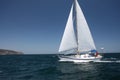 Sailboat at Santa Cruz - TBF Royalty Free Stock Photo
