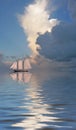 Sailboat on sea