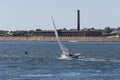 Sailboat Sea Swell taking advantage of brisk summer wind