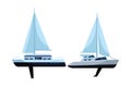 Sailboat ship marine travel pair