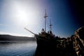 Sailboat silhouette Royalty Free Stock Photo