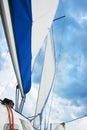 Sailboat in the Sun Royalty Free Stock Photo