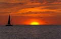 Sailboat Sunset Fantasy Royalty Free Stock Photo