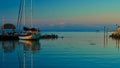 sailboat at sunset, marathon key, florida