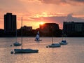 Sailboat Sunset over Lake Calhoun