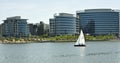 Sailboat in Tempe Arizona Royalty Free Stock Photo