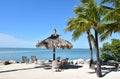 Sailboat in Tropical Paradise Royalty Free Stock Photo