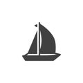 Sailboat vector icon