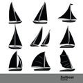 Sailboat vector Royalty Free Stock Photo