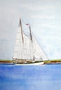 Sailboat Watercolor