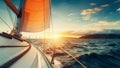 Sailboat yacht wind sail sport boating sea