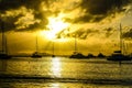 Virgin Island Sunset on St. Thomas, USVI Royalty Free Stock Photo