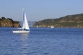 Sailboats in the bay Royalty Free Stock Photo