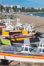 Sailboats on the beach