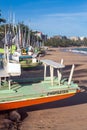 Sailboats on the beach