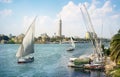 Sailboats in Cairo Royalty Free Stock Photo
