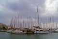 Sailboats at Palma de Mallorca Harbour